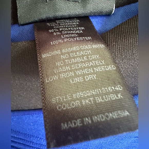 8/$20 Enfocus Studio Blue One Shoulder Sheath Midi Dress size 10 PTP 17 - Picture 4 of 4